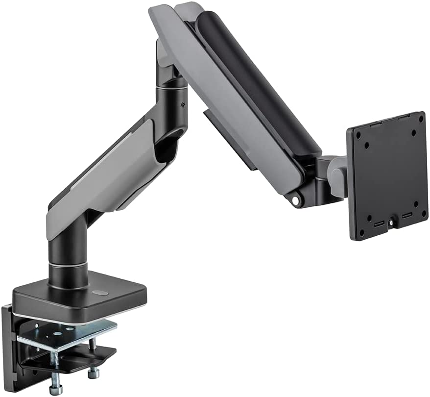 POUT - Eyes 19 Heavy-Duty Ultrawide Monitor Arm - Premium Steel Fully Adjustable Full Motion Tilt Swivel Rotate Desk Mount Stand